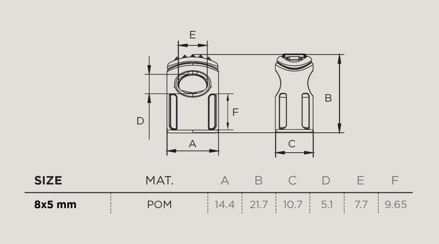 Cord Lock F4/M - DUE EMME - Image 3