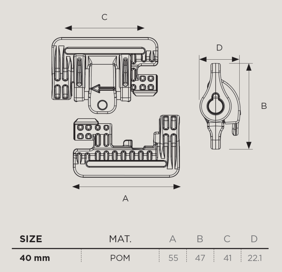 Quick Release Buckle ROC/40 - DUE EMME - Image 3